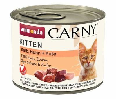 ANIMONDA Cat Carny Kitten gusto: vitello, pollame e tacchino 200g 