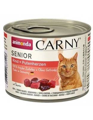 Animonda Cat Carny Senior manzo e tacchino cuori 200g