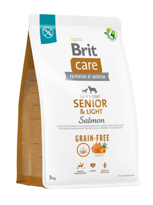 BRIT CARE Dog Grain-free Senior & Light Salmone 3kg