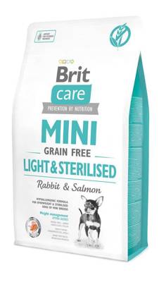 Brit Care Mini Grain Free Light & Sterilised con coniglio e salmone 2kg