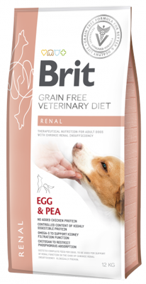 Brit Grain Free Veterinary Diets Dog Renal Uovo e piselli 12kg