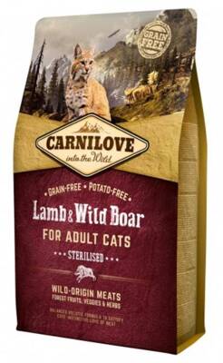 CARNILOVE Cat Lamb & Wild Boar Sterilised 6kg