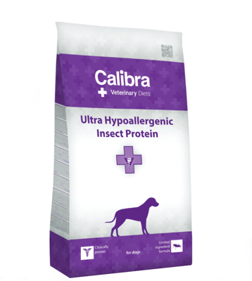 Calibra Veterinary Diets Proteine ​​dell'insetto ultra ipoallergeniche per cani 2kg