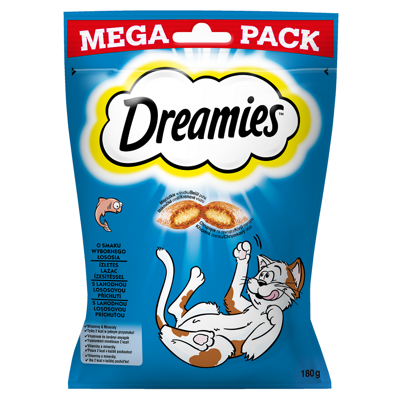 DREAMIES 180 g - bocconcino per gatti al gusto di salmone