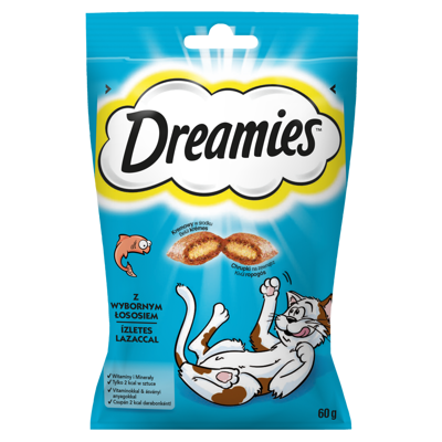DREAMIES Snack per gatti al salmone 60g