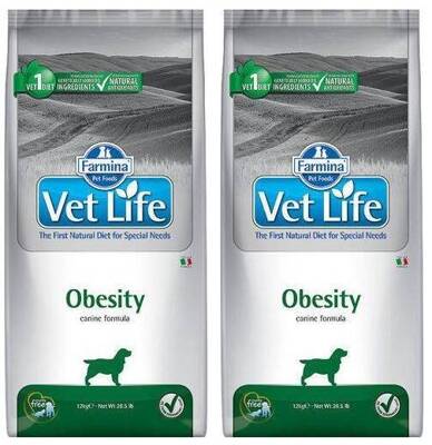 Farmina Vet Life Canine Obesity 12kg x2