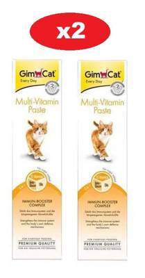 GIMBORN Gim Cat MULTIVITAMIN pasta per gatti 2x200g - 2% di sconto in un set