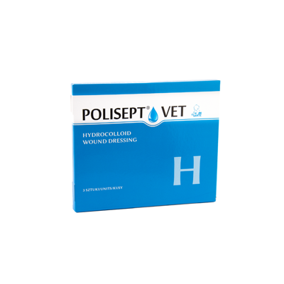 JM SANTE Polisept Vet H-Idrocolide medicazione per ferite per cani e gatti-3 pz.