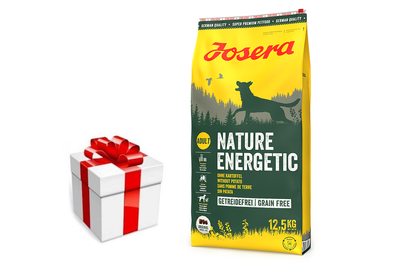 JOSERA Nature Energetic - Grain Free 12,5kg + sorpresa per il cane GRATIS
