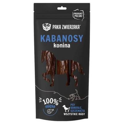 PAKA ZWIERZAKA - Kabanos salsiccine sottili di cavallo  3 pezzi (80g)