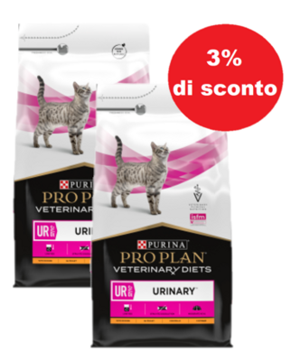 PRO PLAN Veterinary Diets UR St/Ox Urinary cibo secco per gatti 2x5 kg - 3% di sconto in un set