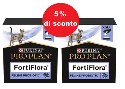 PURINA FortiFlora Cat 2x(30x1g) - 5% di sconto in un set