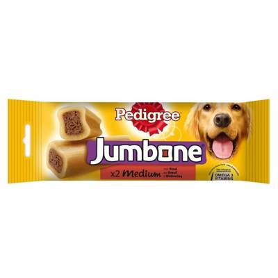 Pedigree Jumbone Snack per cani adulti di taglia media con manzo 180g