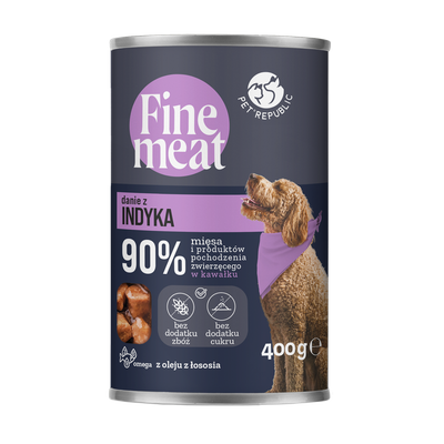 PetRepublic Fine Meat piatto di tacchino 400g per cani