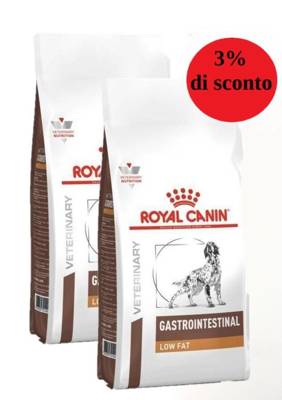 ROYAL CANIN Gastrointestinal Low Fat 6kg - 3% di sconto in un set