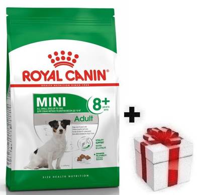ROYAL CANIN Mini Adult +8 8kg + sorpresa per il cane GRATIS