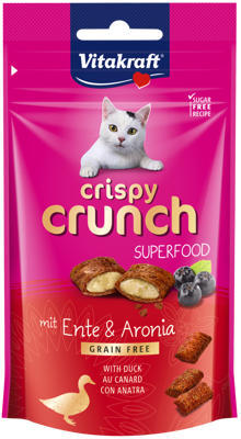 Vitakraft Crispy Crunch con anatra e aronia per gatti 60g